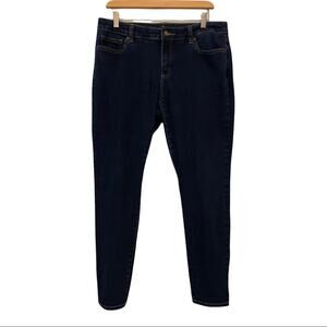 Michael Kors Mid Rise Skinny Jeans 8 Dark Wash Denim